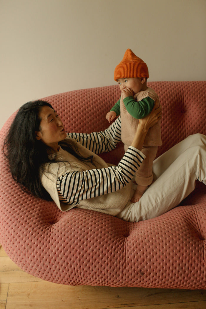 MERINO BEANIE FONZIE - 4-18m - Orange