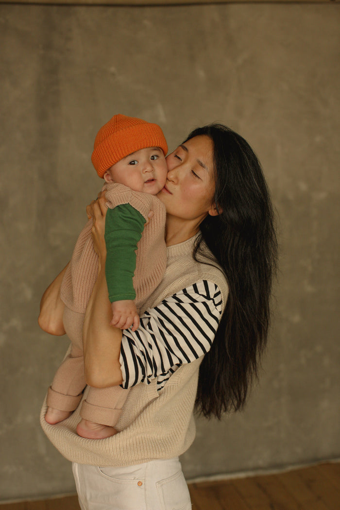 MERINO BEANIE FONZIE - 4-18m - Orange