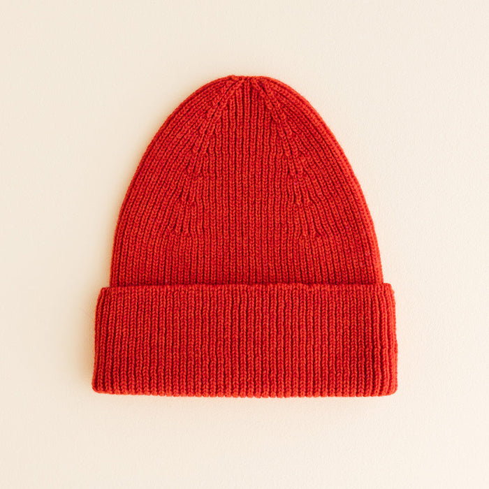 MERINO BEANIE FONZIE - 4-18m - Red