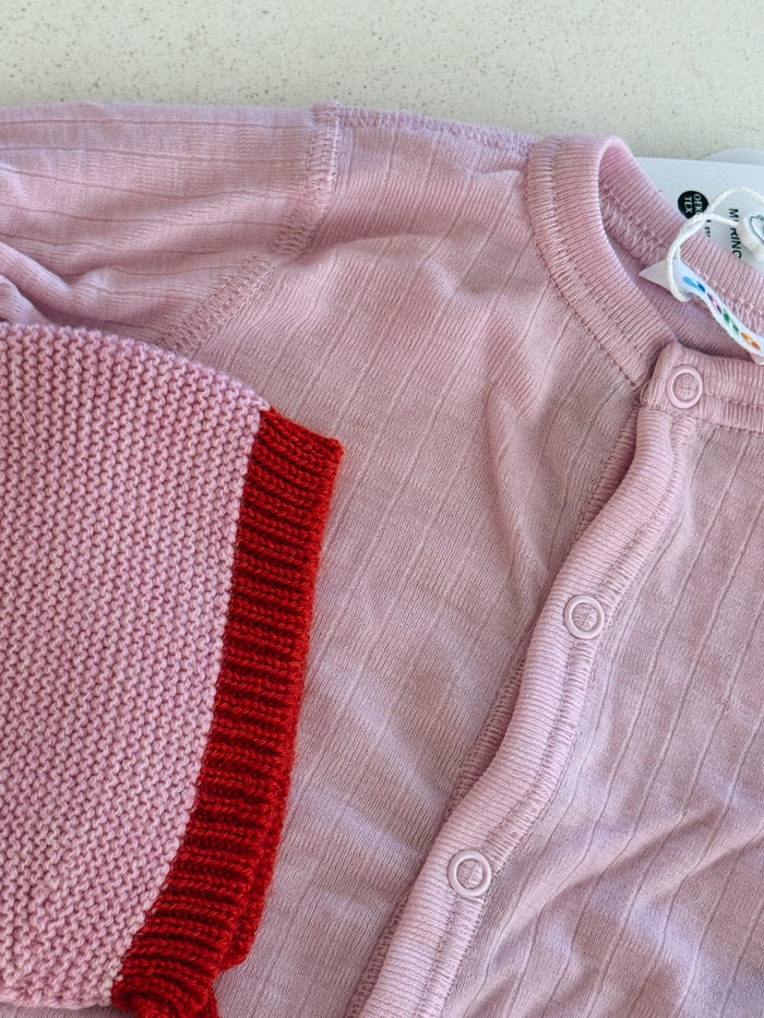 MERINO JUMPSUIT CANDY PINK