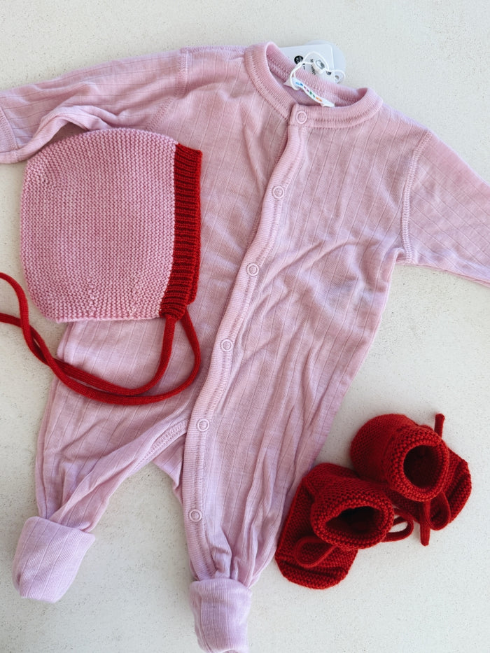 MERINO JUMPSUIT CANDY PINK