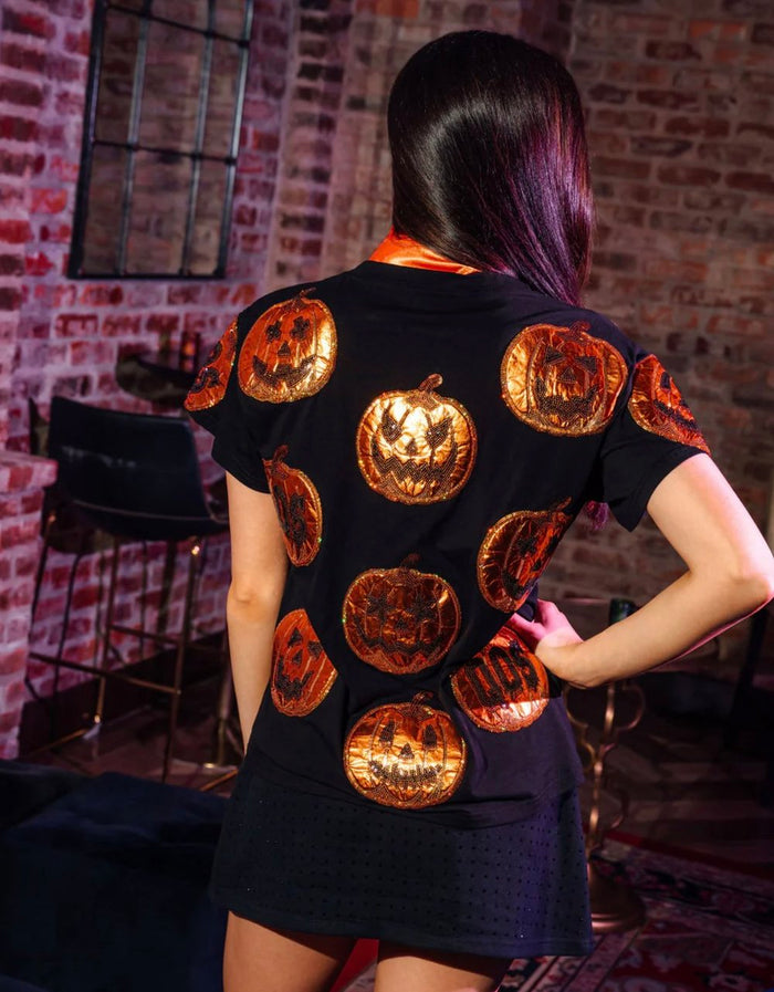 Metallic Pumpkin Tee