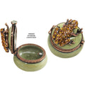 Mini Frog Jeweled Trinket Box Austrian Crystals,