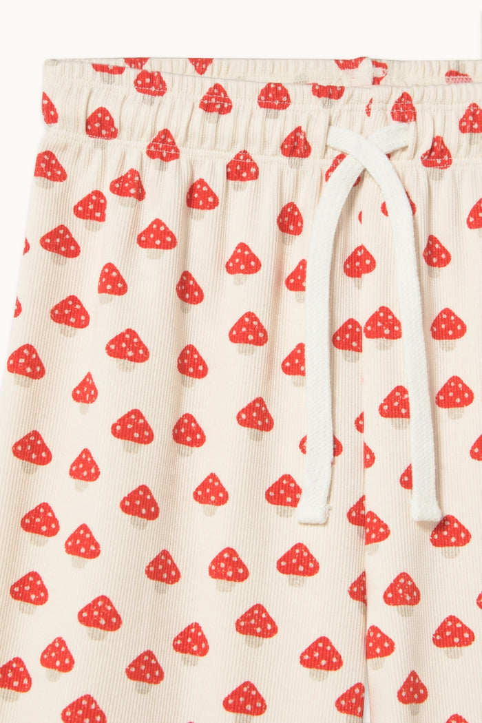 Mini Mushrooms Pattern Rib Pant - KIDS