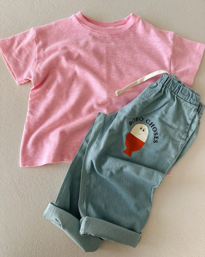 Morning Egg light denim pants