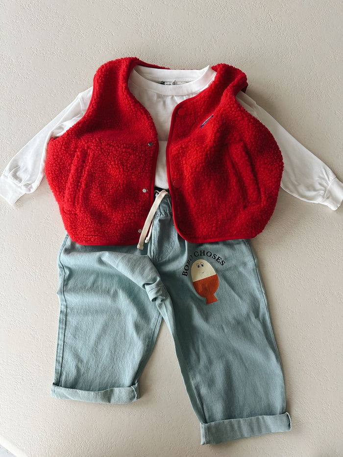 Morning Egg light denim pants