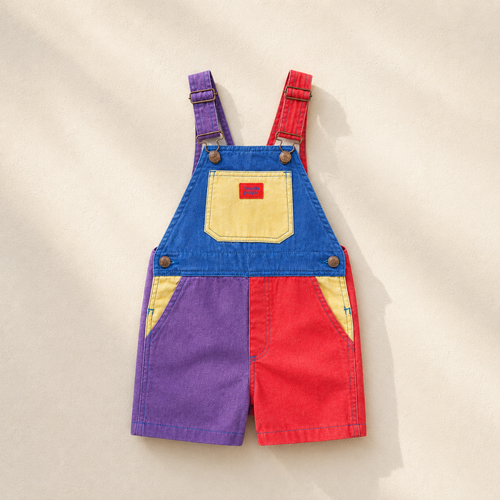 MOZZARELLA SHORT OVERALLS BABY&KIDS
