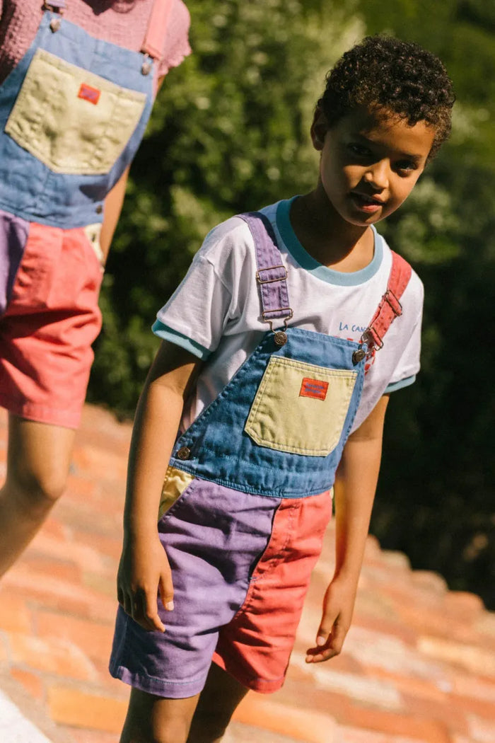 MOZZARELLA SHORT OVERALLS BABY&KIDS