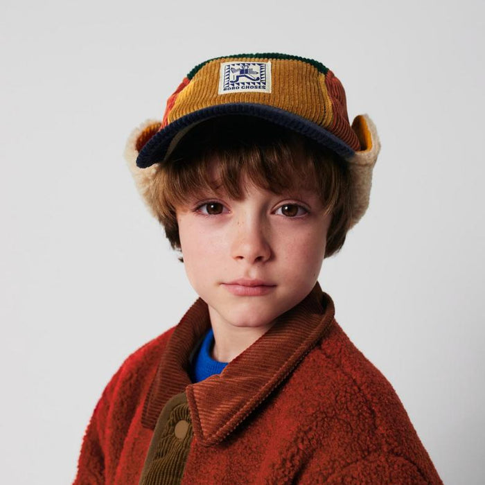 Mr Pencil corduroy winter cap - kids