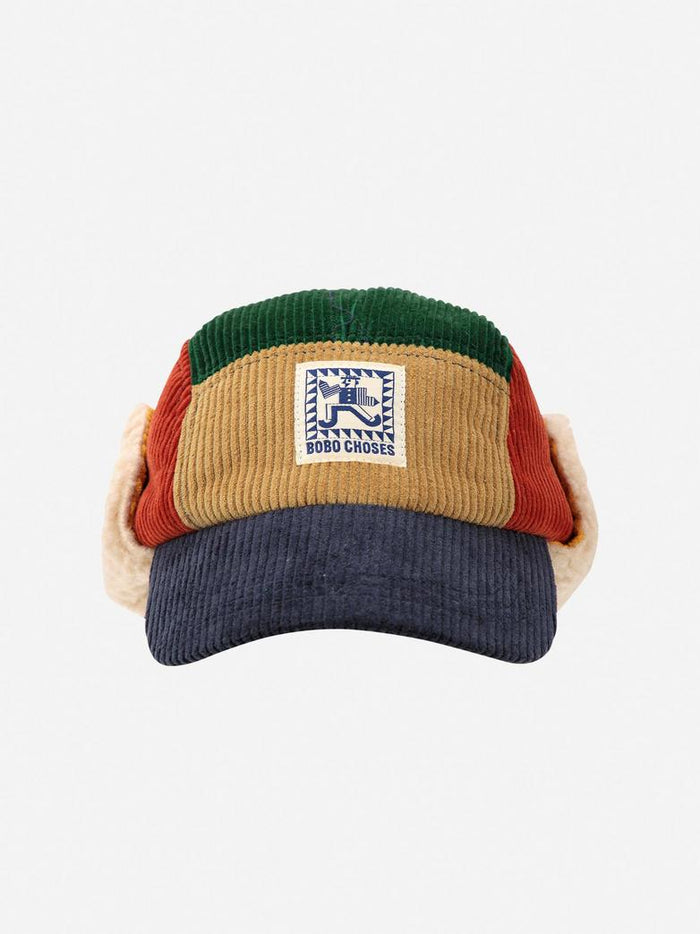 Mr Pencil corduroy winter cap - kids