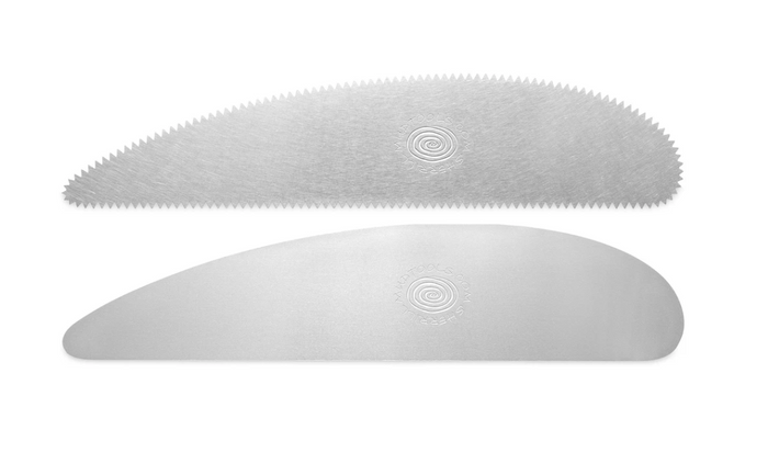 Mudtools Stainless Steel XL 10 Teeth Coarse Edge Scraper Rib