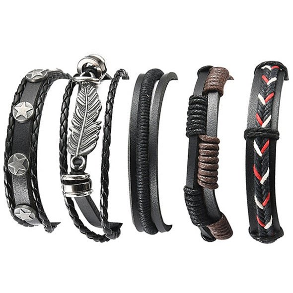 Multi-Layer Leather Wrap Bracelet