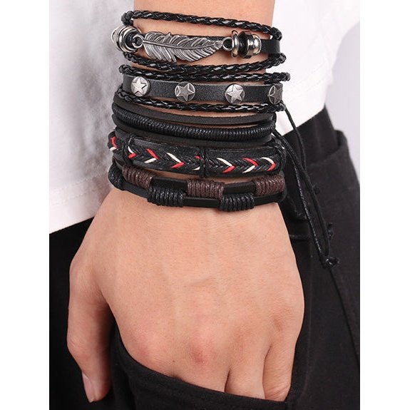Multi-Layer Leather Wrap Bracelet