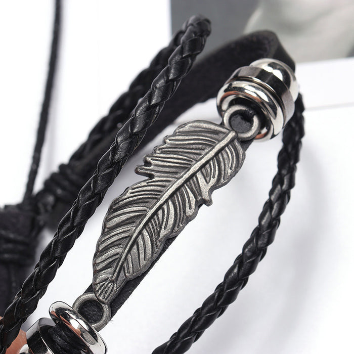 Multi-Layer Leather Wrap Bracelet