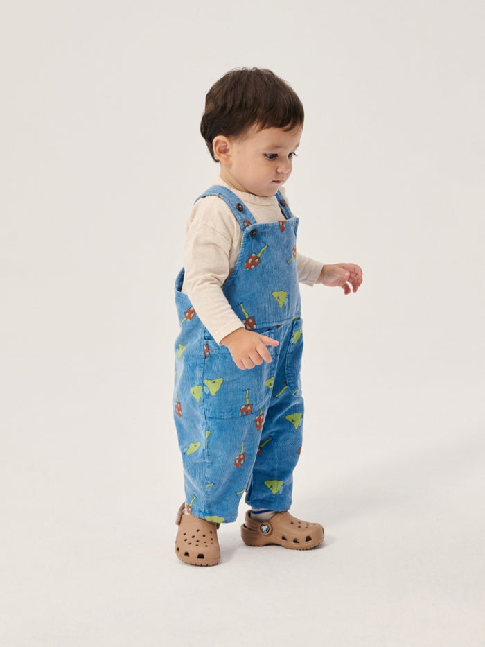 Mush Monster Duo all over corduroy overall - BABY