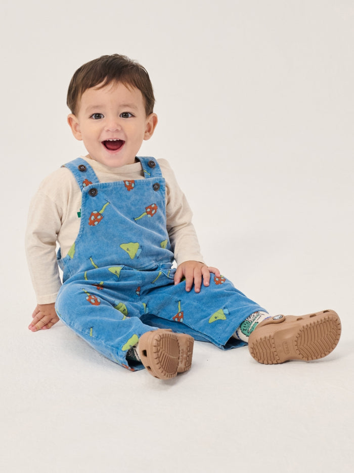 Mush Monster Duo all over corduroy overall - BABY