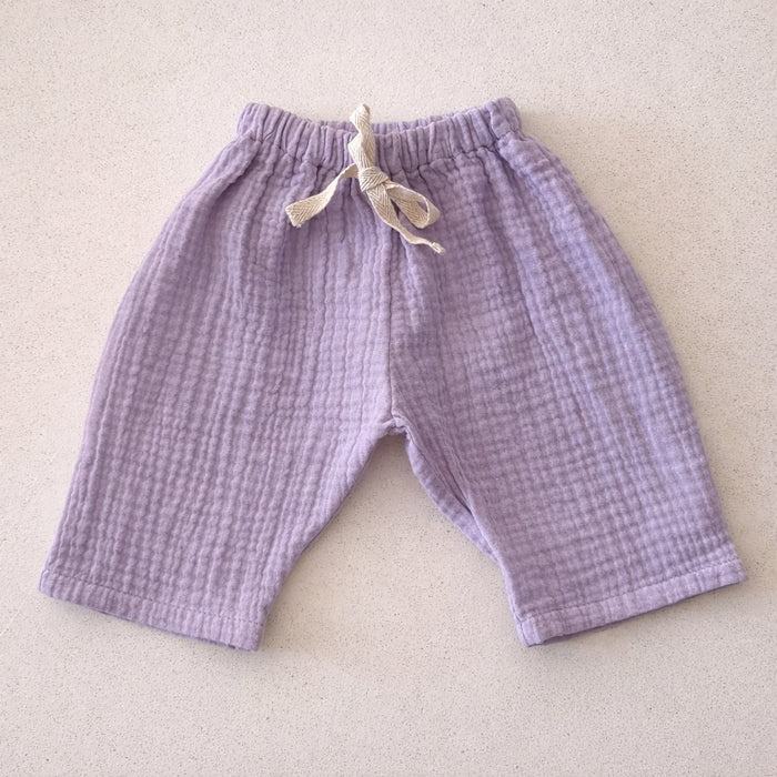 MUSLIN BAGGY PANTS LILAC - BABY