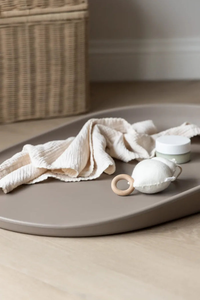 MUSLIN CLOTH 2 PACK - cream lace