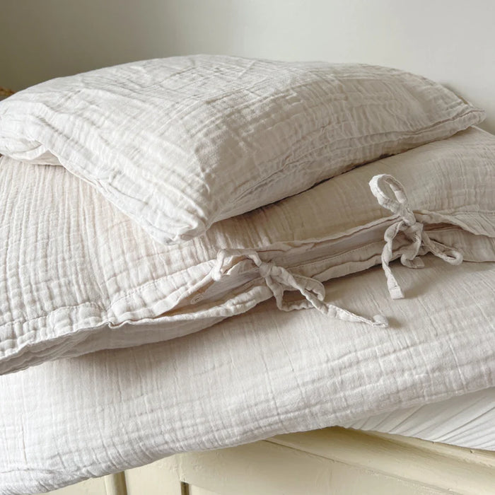 Muslin Junior Bedding - Beige 140x100