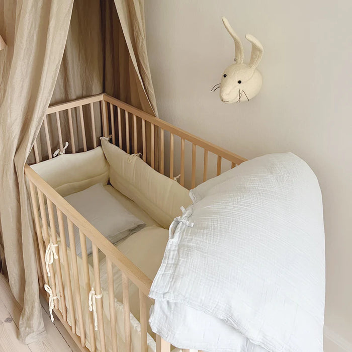 Muslin Junior Bedding - Soft Blue 140x100