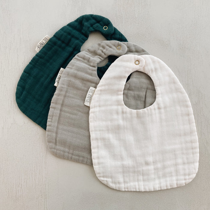 MUSLIN SLAB - donkergroen