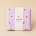 MUSLIN SWADDLE 120x120 - Purple heart