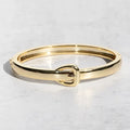 Native Gem Hipster Belt Bangle in 14K Gold Plated