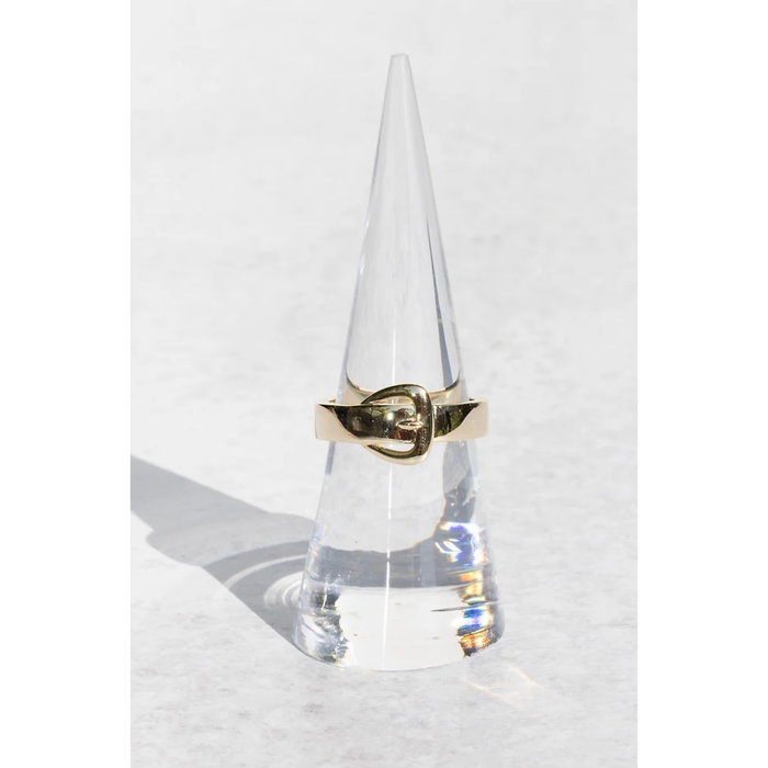Native Gem Hipster Belt Ring in 14K Gold Vermeil