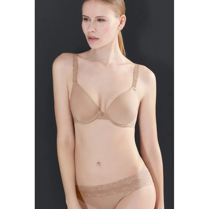 Natori Pure Luxe Custom Coverage Bra Cafe - Romantiques