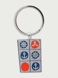 nautical key ring metal polished finish coastal style accessory for keys bags or lanyards