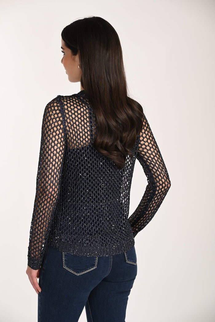 Navy Sparkle Sweater