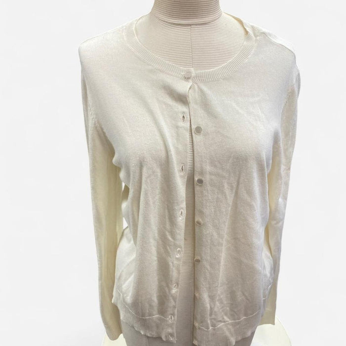 New york company cream cardigan