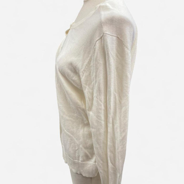 New york company cream cardigan