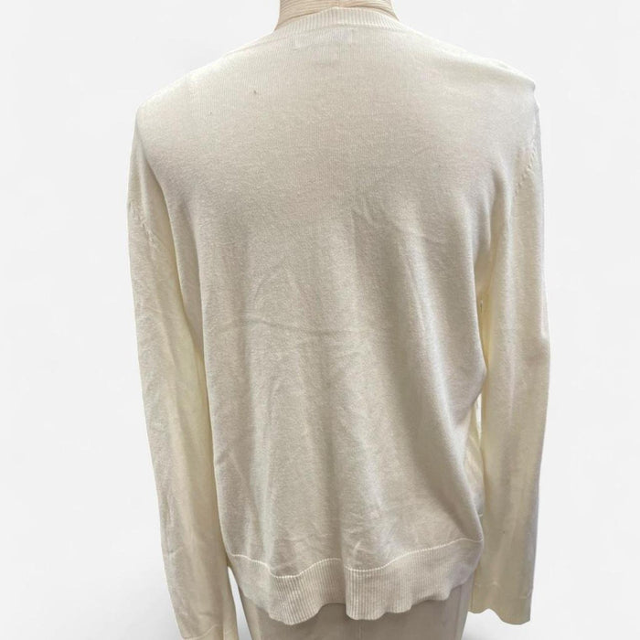 New york company cream cardigan