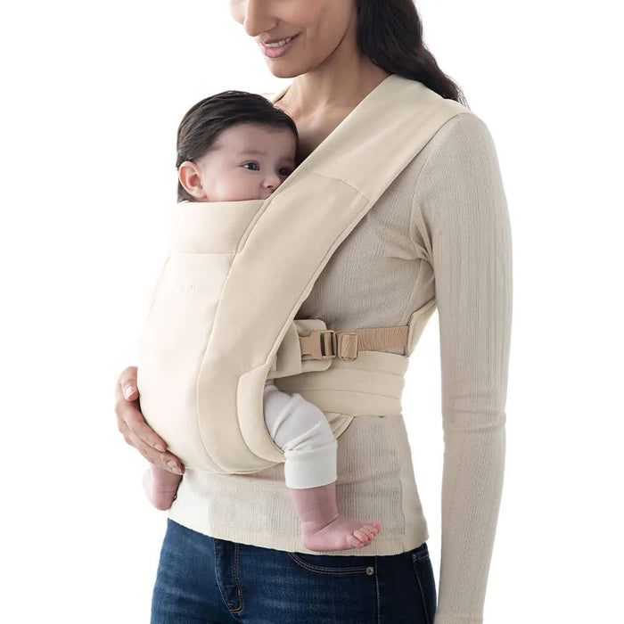 NEWBORN DRAAGZAK - EMBRACE SOFT KNIT CREAM