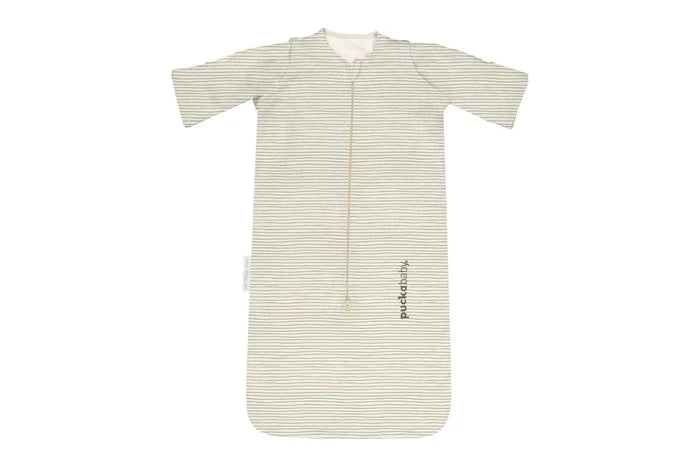 NEWBORN SLAAPZAK COTTON - 0-6m sage stripes