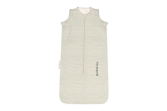 NEWBORN SLAAPZAK COTTON - 0-6m sage stripes