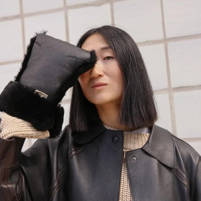 NOIR COATED BUGGY MITTENS