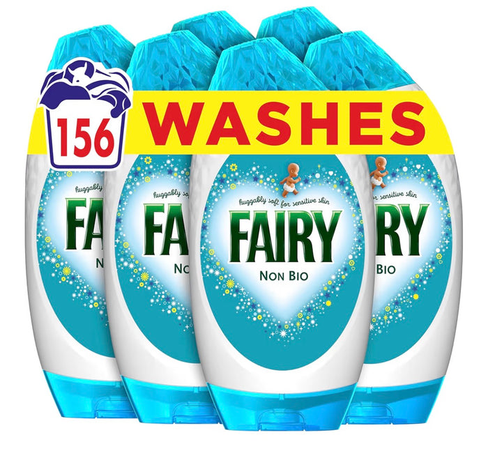 Non Bio Laundry Detergent Gel, 156 Washes Sensitive Skin