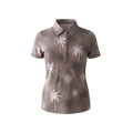 "Nucifera" Brown- OGA Women's Polo - Brown / Taupe