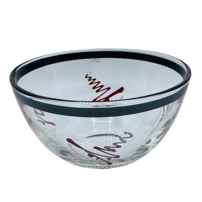 Nybro Christmas Glass Bowl
