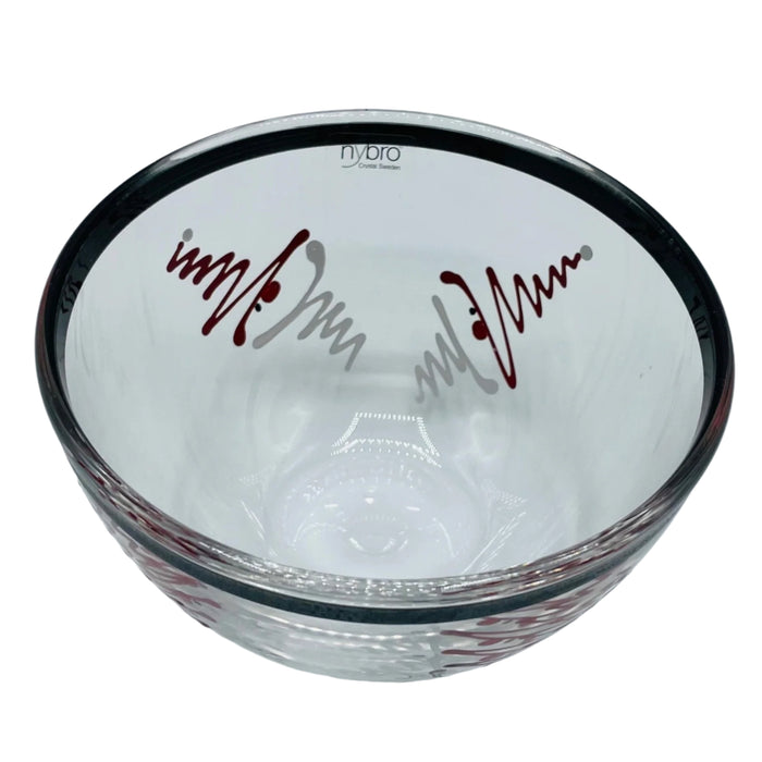 Nybro Christmas Glass Bowl