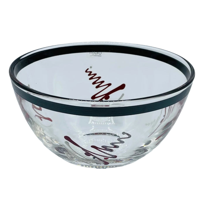 Nybro Christmas Glass Bowl