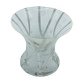 Nybro Criss Cross Glass Vase - White