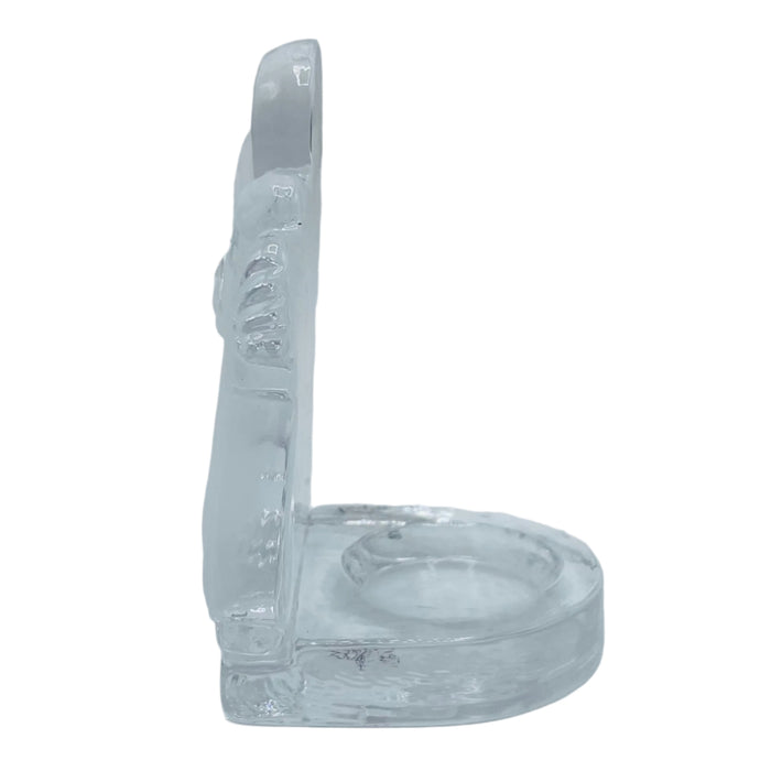 Nybro Glass Block Votive Candle holder - Angel choir
