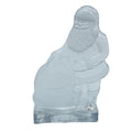 Nybro Glass Block Votive Candle holder - Santa