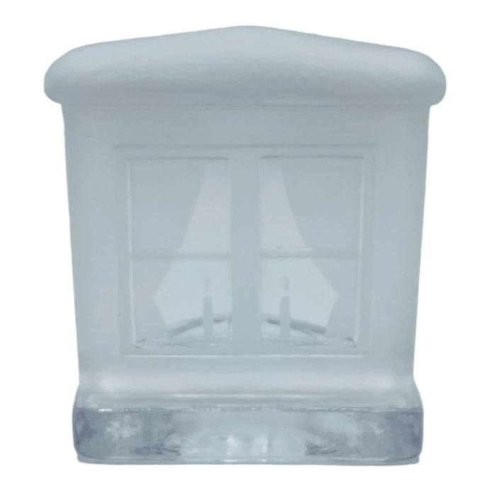 Nybro Glass Block Votive Candle holder - Window