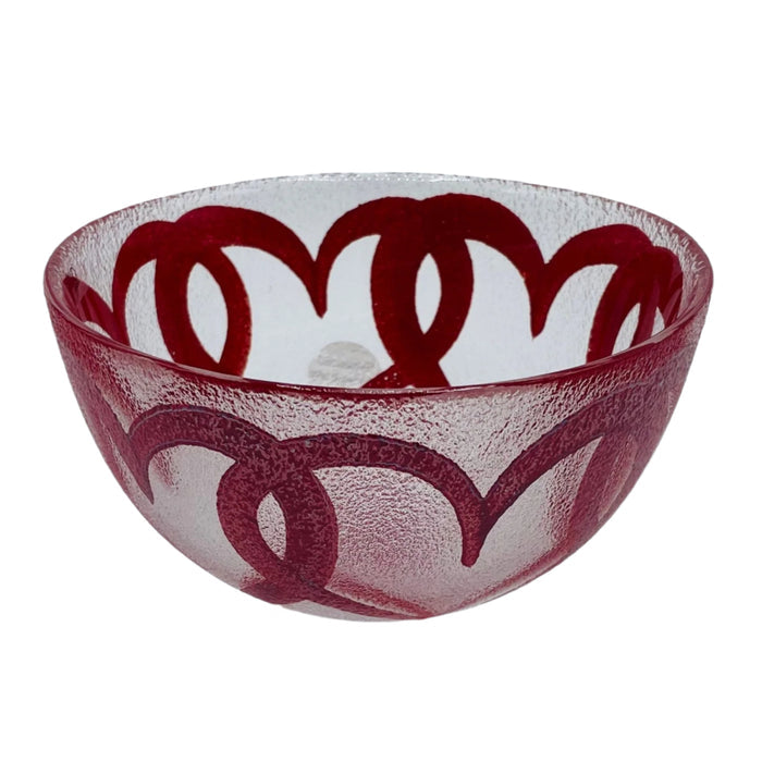 Nybro Hearts Glass Bowl