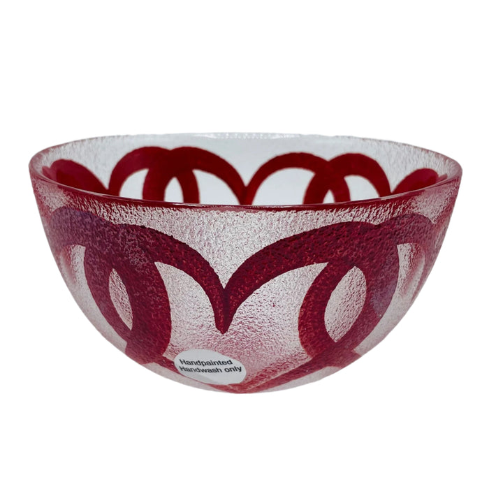 Nybro Hearts Glass Bowl