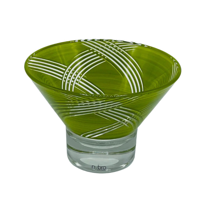 Nybro Jive glass bowl - Lime green